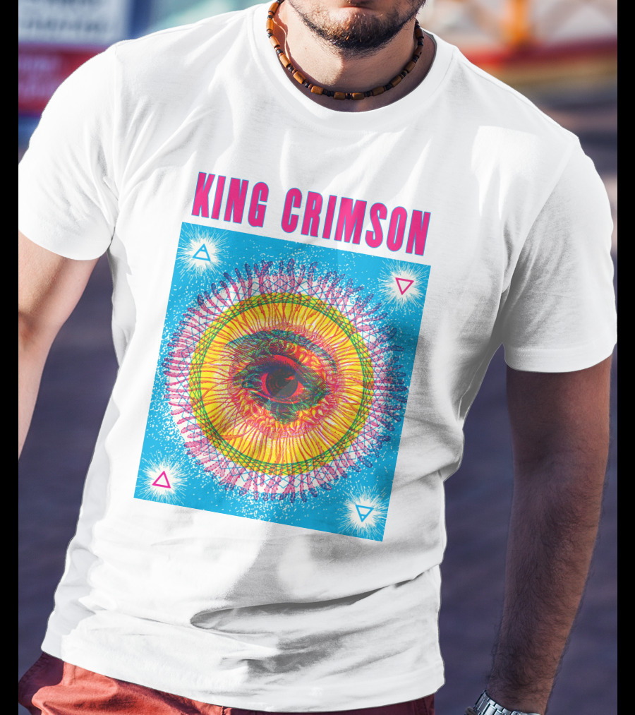 King Crimson Psychedelic Eye Geometric T-Shirt