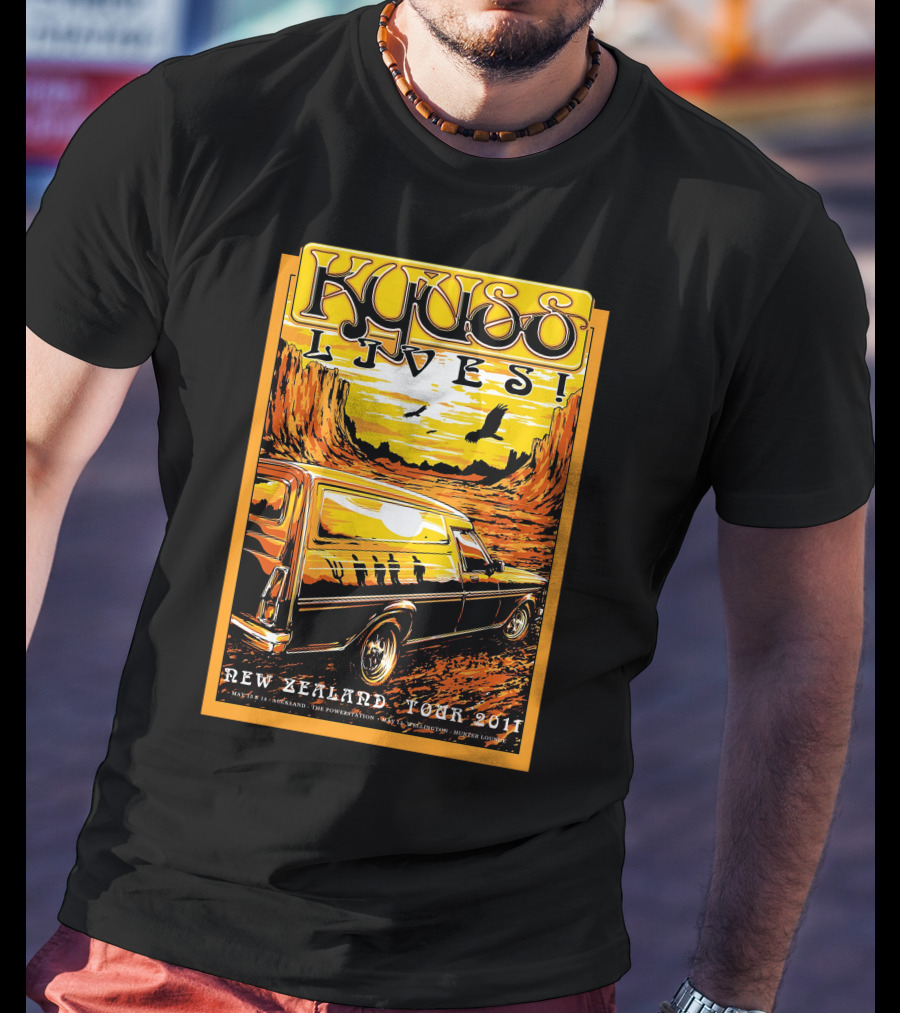Kyuss Lives New Zealand Tour 2011 T-Shirt