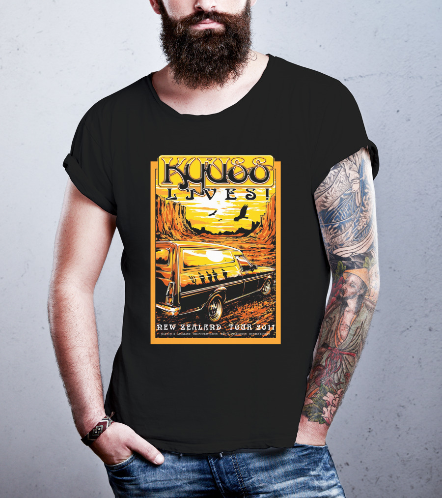 Kyuss Lives New Zealand Tour 2011 T-Shirt