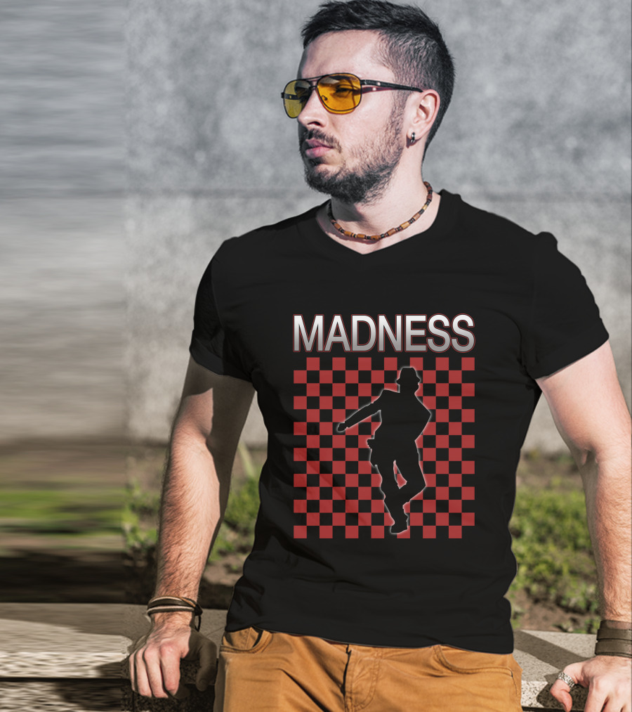 Madness Checkerboard Silhouette T-Shirt