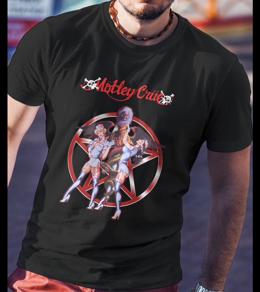 Mötley Crüe Devil Nurse Fantasy Star T-Shirt