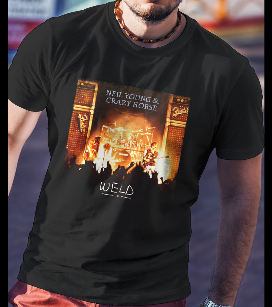 Neil Young & Crazy Horse Weld Live Performance Stage Amps T-Shirt