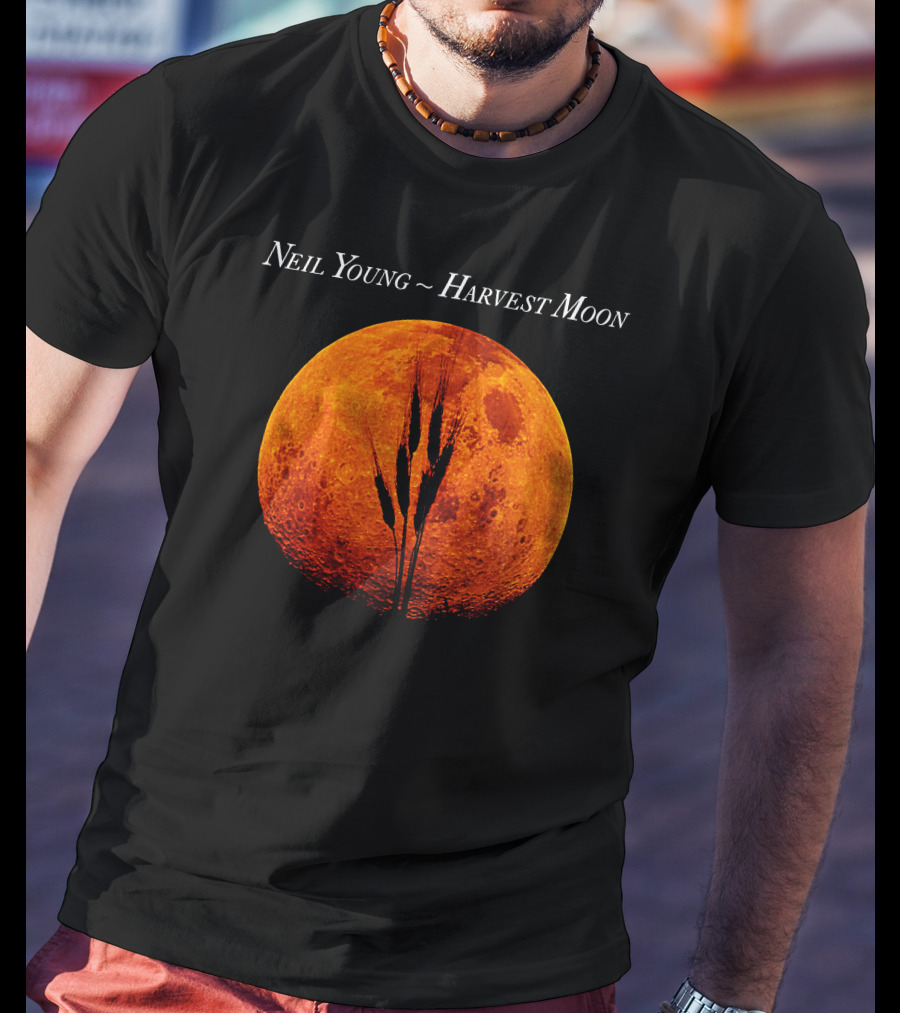 Neil Young Harvest Moon Orange Moon T-Shirt