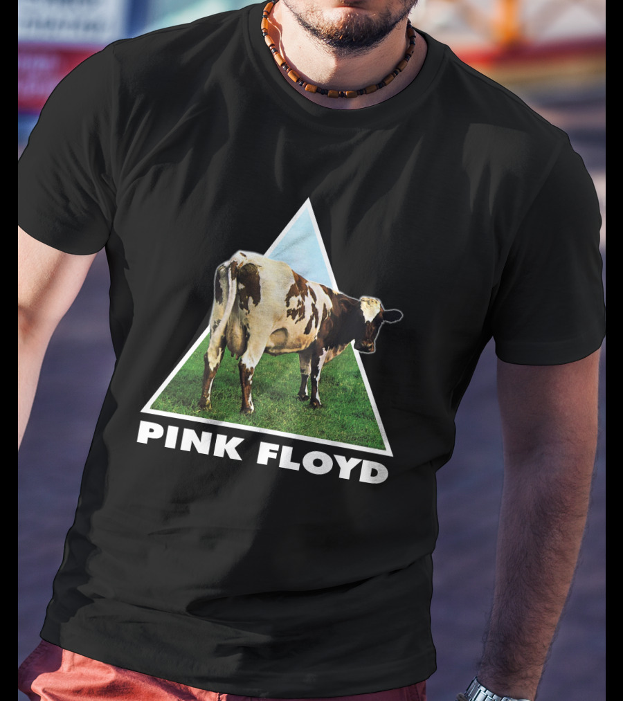 Pfl(43) Pink Floyd Atom Heart Mother Album Cow T-Shirt