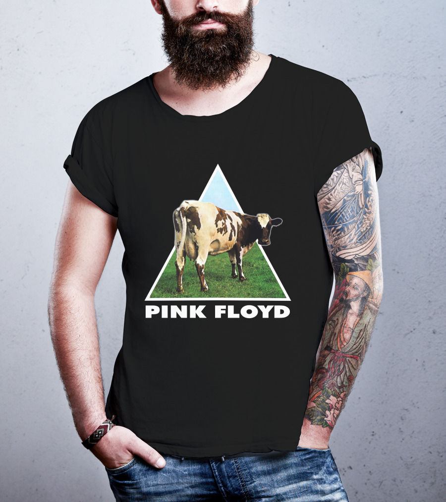 Pfl(43) Pink Floyd Atom Heart Mother Album Cow T-Shirt