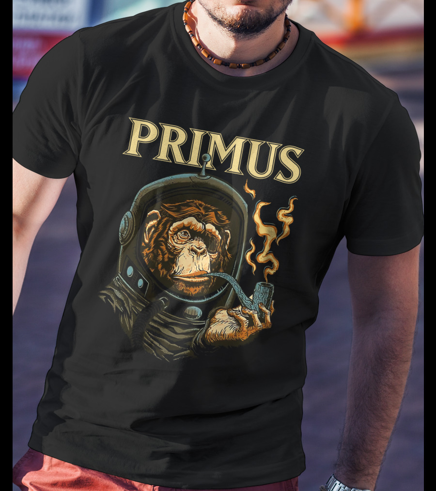 Primus Space Monkey Smoking Pipe T-Shirt