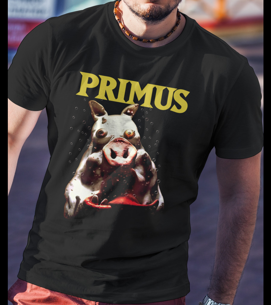 Primus Cow Imagery With Bubbles T-Shirt