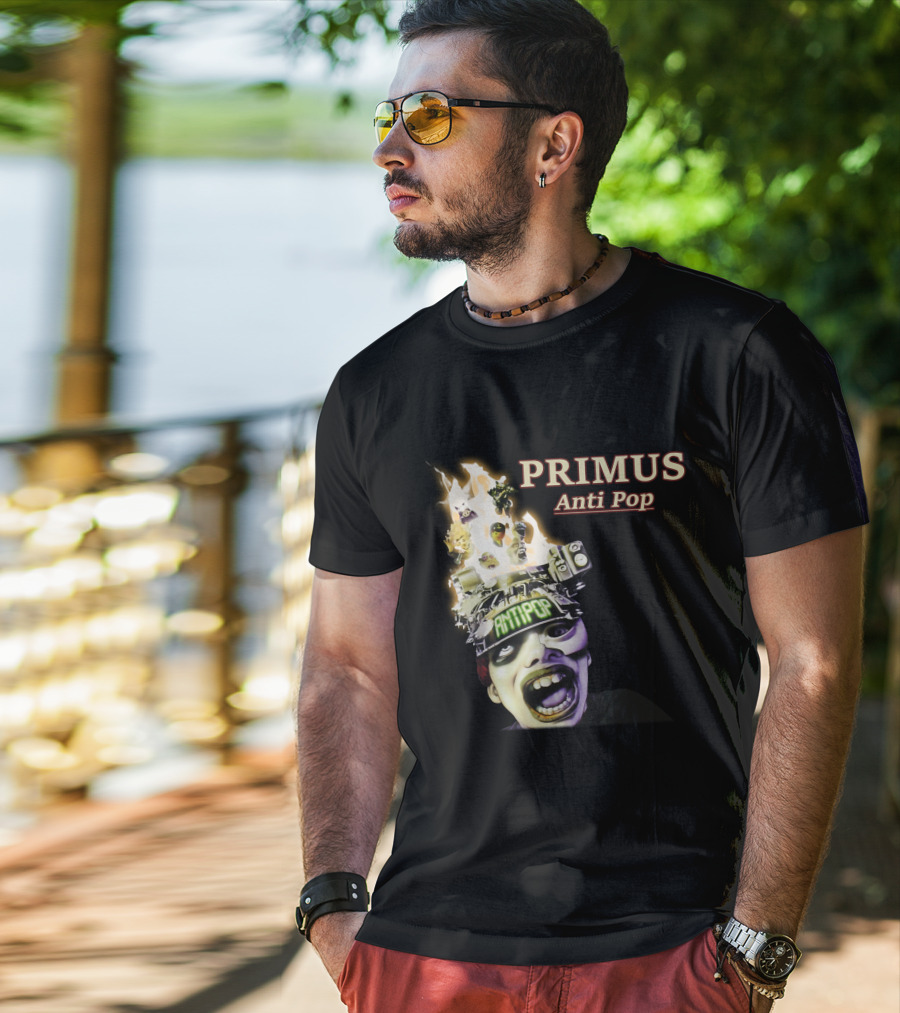 Primus Anti Pop Burning Head T-Shirt