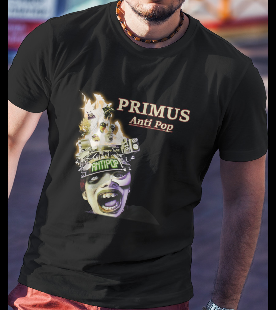 Primus Anti Pop Burning Head T-Shirt