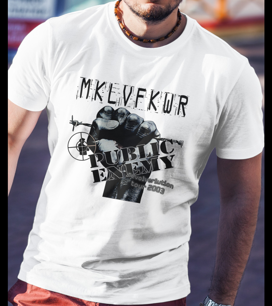 Mklvfkwr Public Enemy Revolverlution Tour 2003 T-Shirt