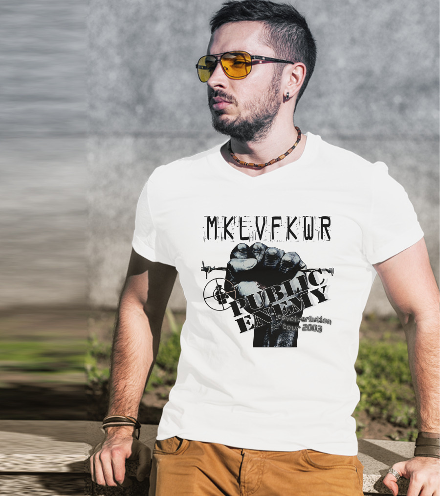 Mklvfkwr Public Enemy Revolverlution Tour 2003 T-Shirt