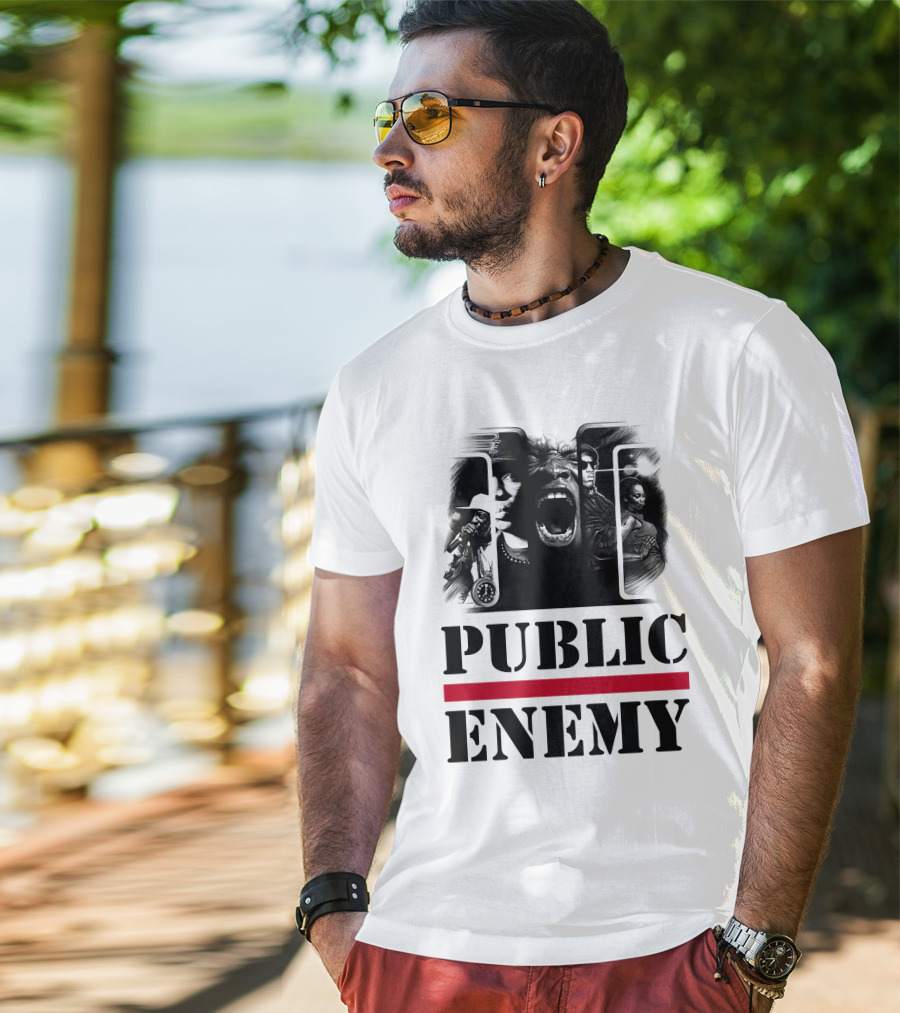 Public Enemy Retro Hip-Hop Icons T-Shirt