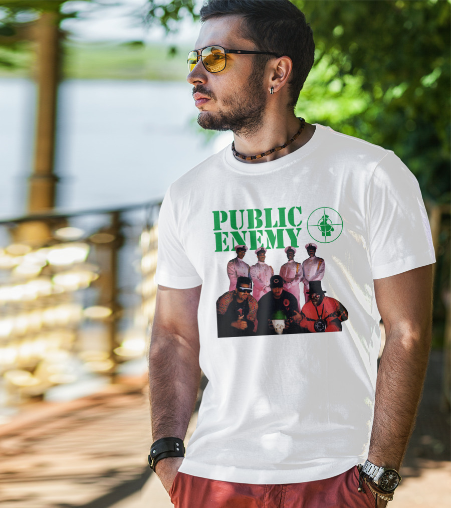 Public Enemy Famous Hip Hop Group Photo T-Shirt