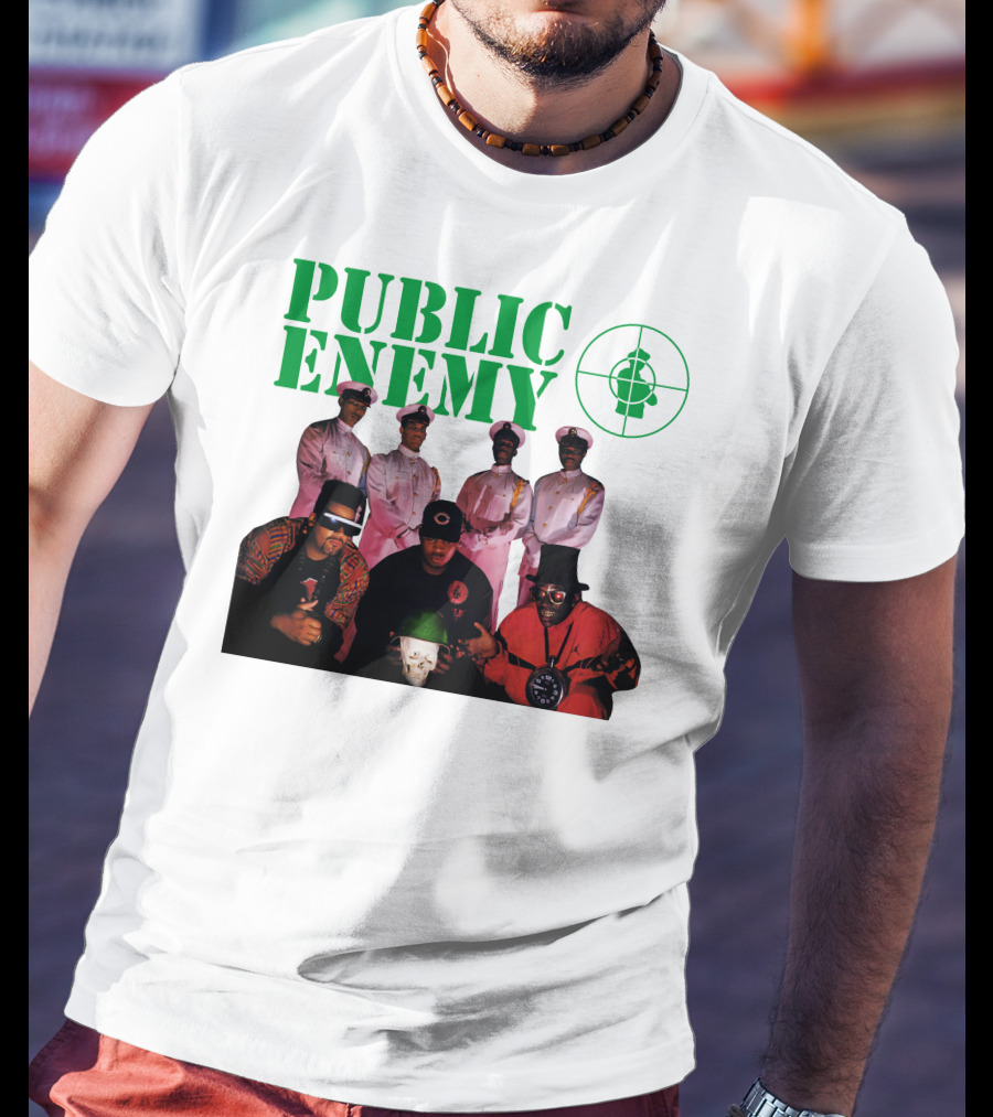 Public Enemy Famous Hip Hop Group Photo T-Shirt
