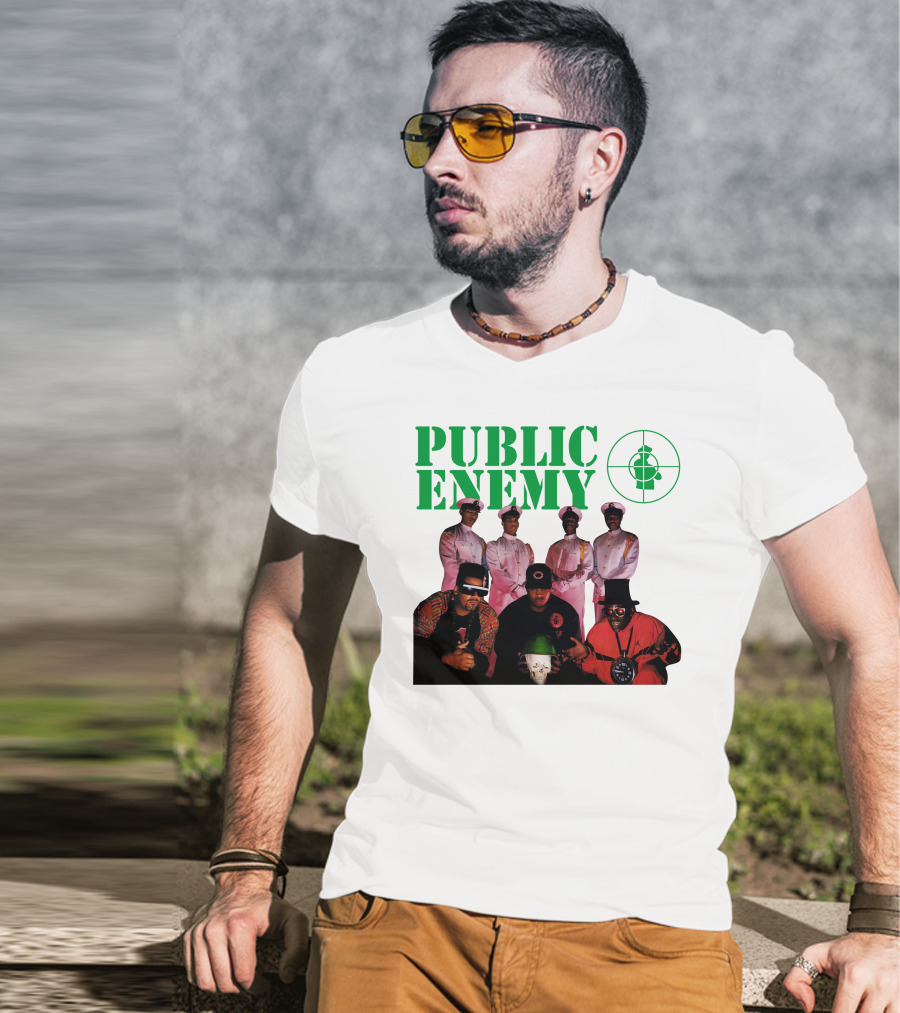 Public Enemy Famous Hip Hop Group Photo T-Shirt