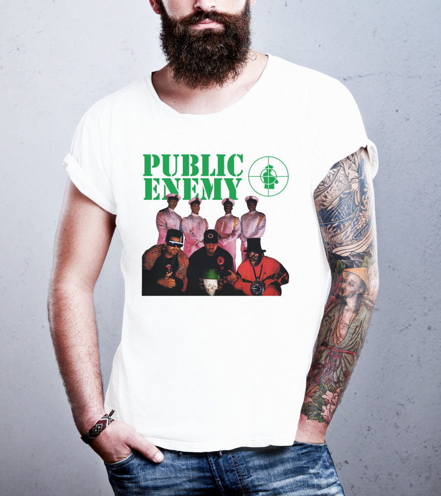 Public Enemy Famous Hip Hop Group Photo T-Shirt