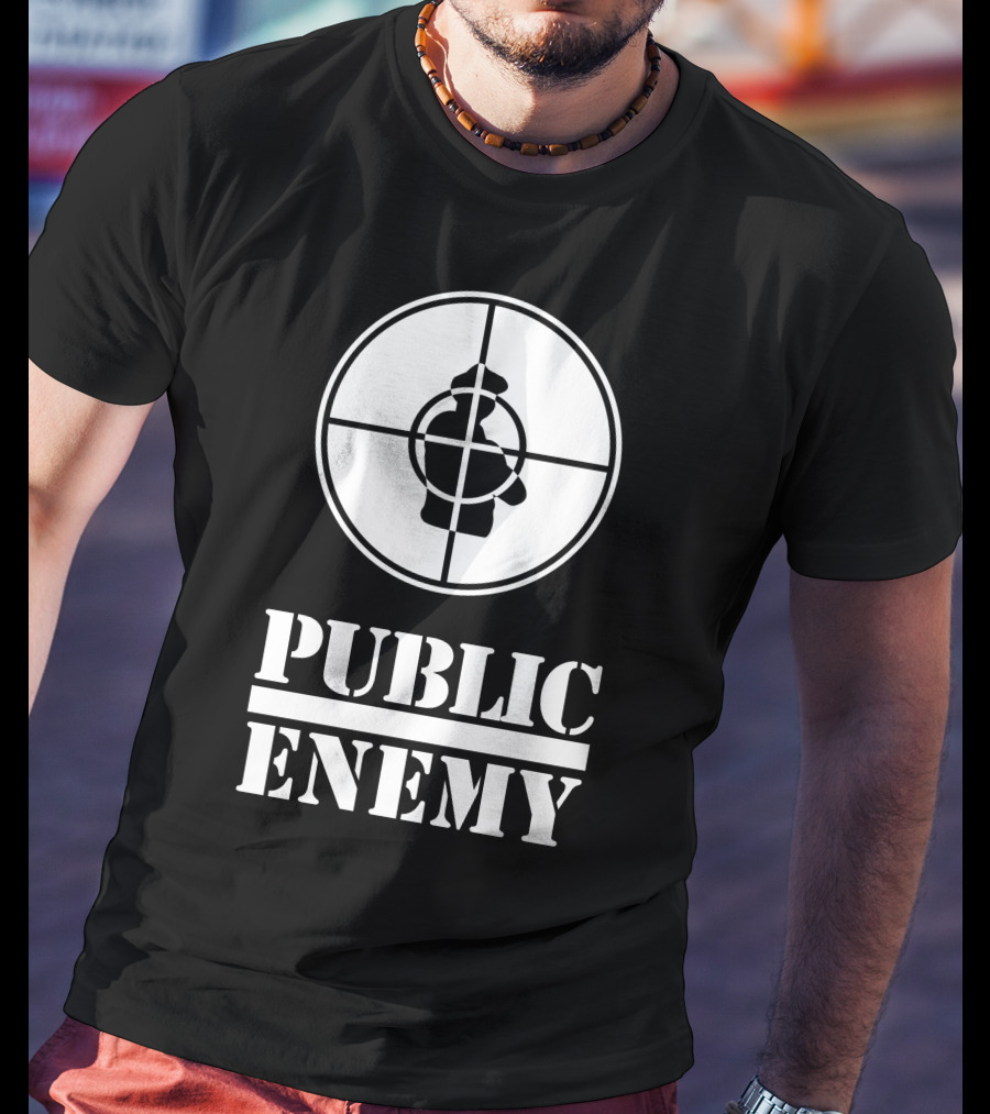 Public Enemy Classic Logo Target Silhouette T-Shirt