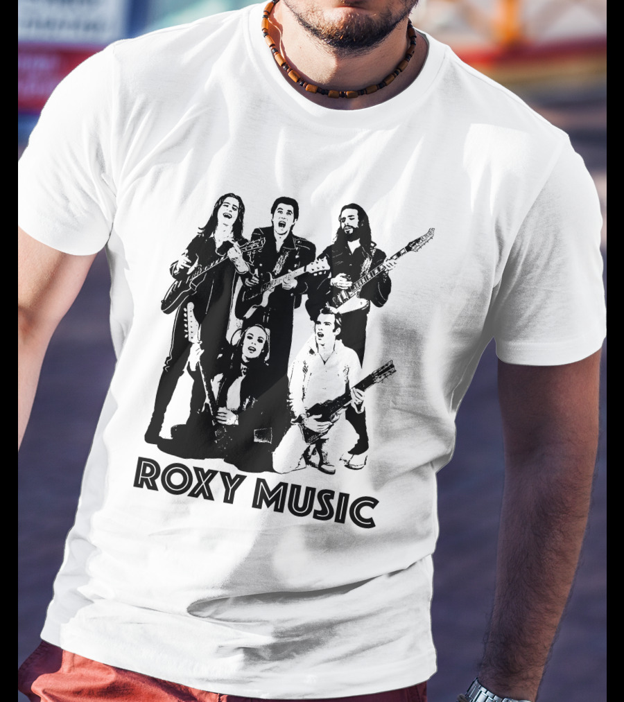 Roxy Music Band Members With Guitars T-Shirt