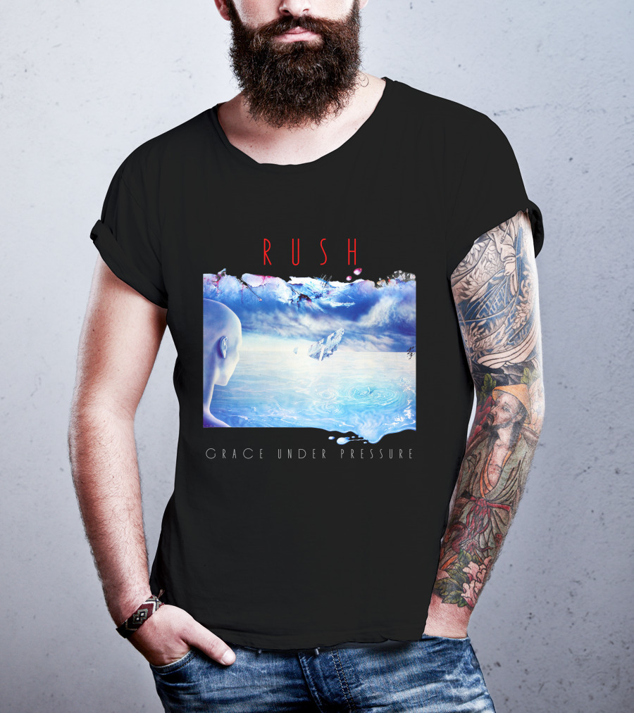 Rush Grace Under Pressure Oceanic Scene T-Shirt