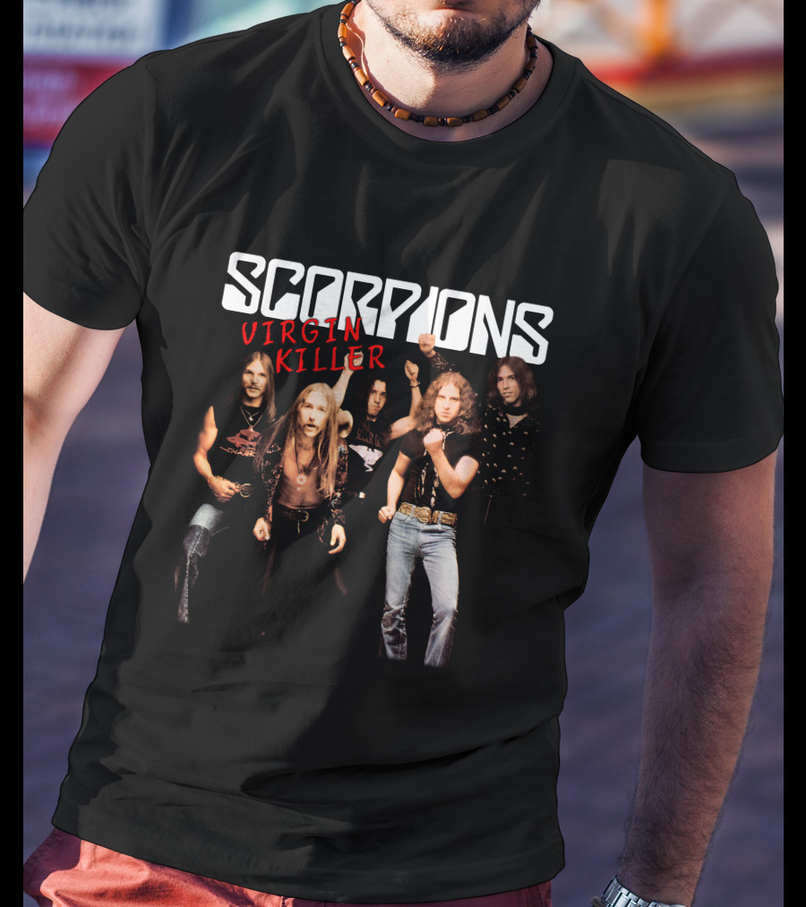 Scorpions Virgin Killer Album Cover Band Photo T-Shirt