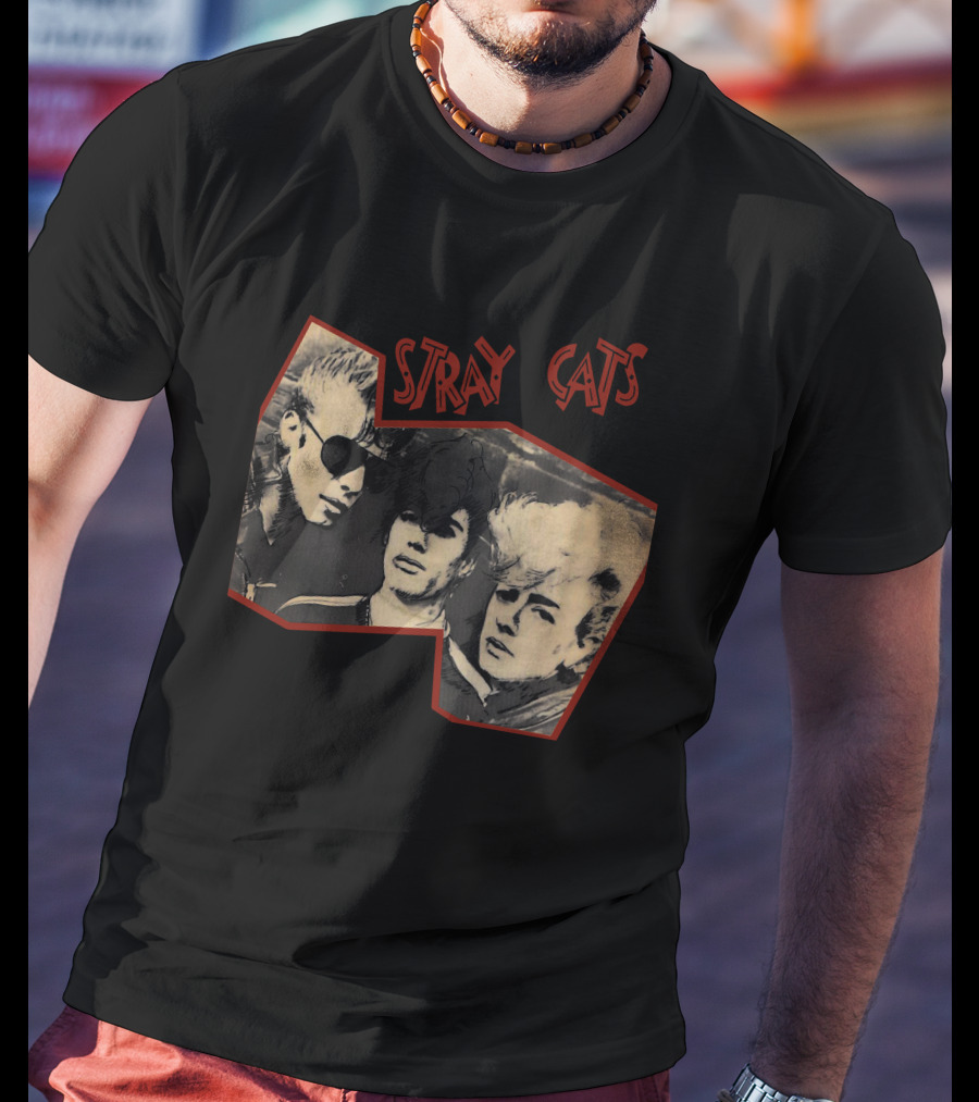Stray Cats Vintage Trio T-Shirt