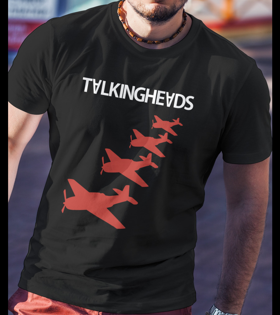 Talking Heads Red Airplanes Formation T-Shirt