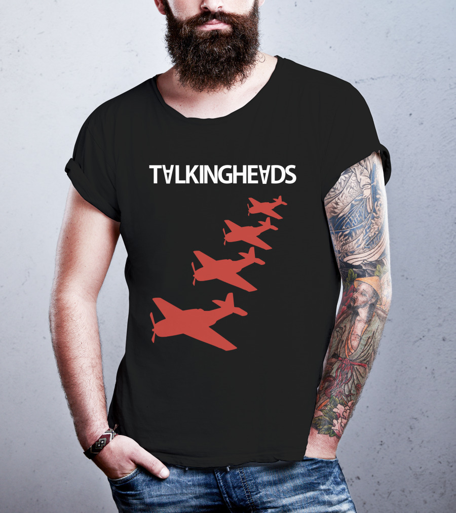 Talking Heads Red Airplanes Formation T-Shirt