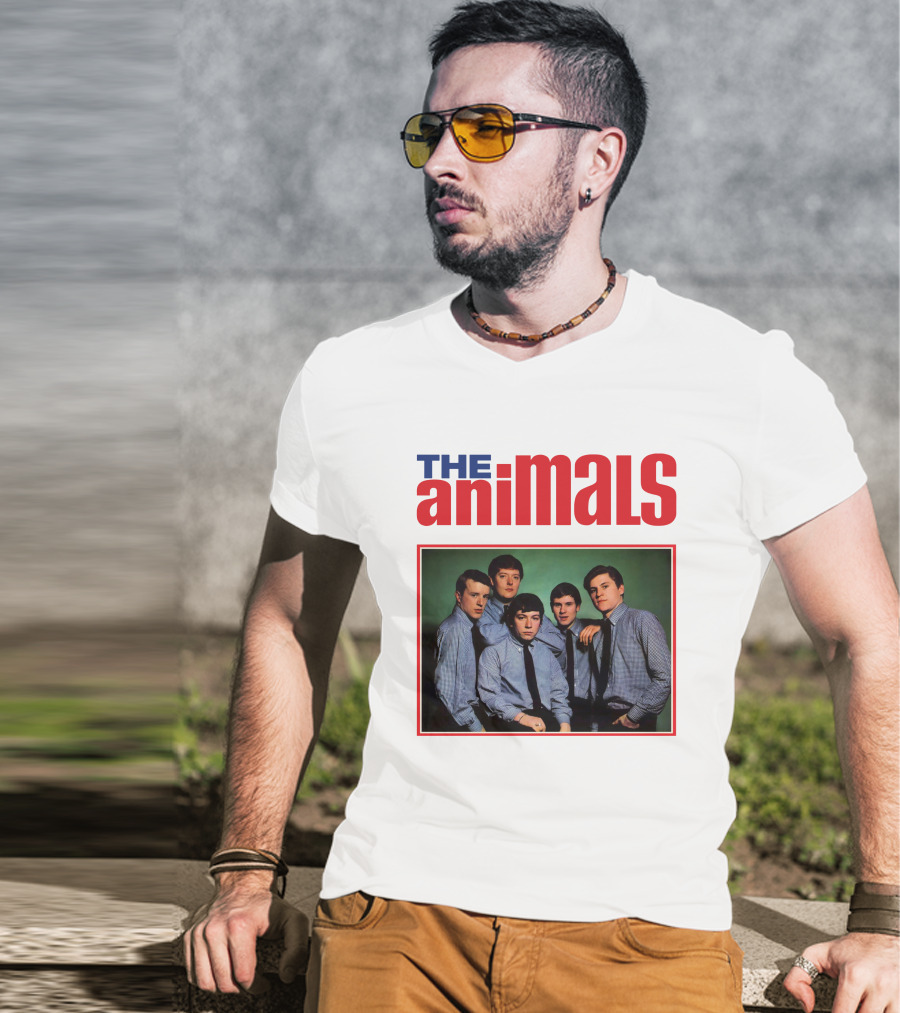 The Animals Band Portrait In Classic Style T-Shirt