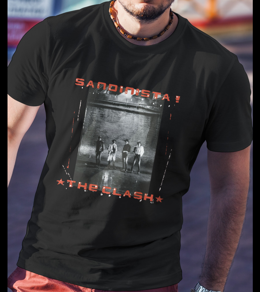 The Clash Sandinista! Album Cover Band Photo T-Shirt