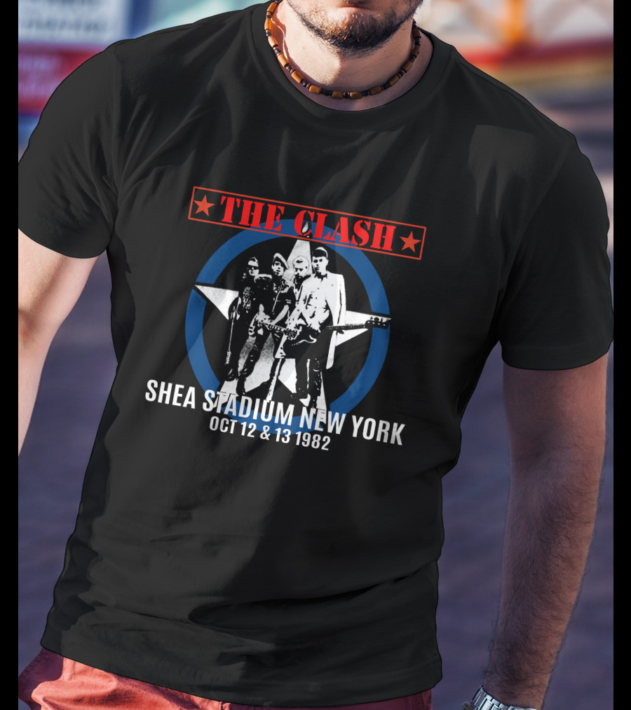 The Clash Shea Stadium New York Oct 12 & 13 1982 T-Shirt