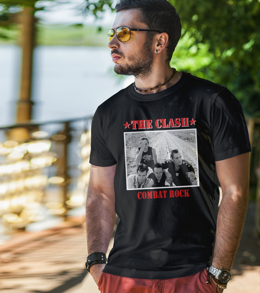 The Clash Combat Rock Album Cover Photo Stars T-Shirt