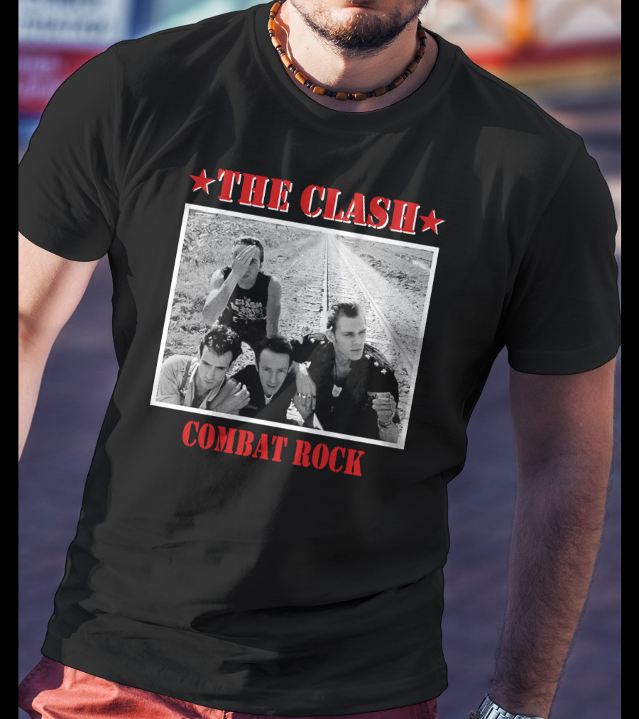 The Clash Combat Rock Album Cover Photo Stars T-Shirt