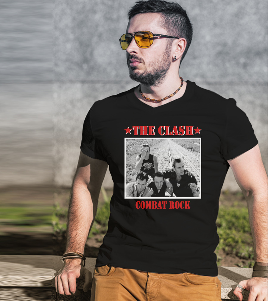 The Clash Combat Rock Album Cover Photo Stars T-Shirt