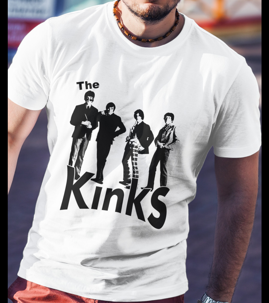 The Kinks Vintage Band Silhouette Classic Rock T-Shirt