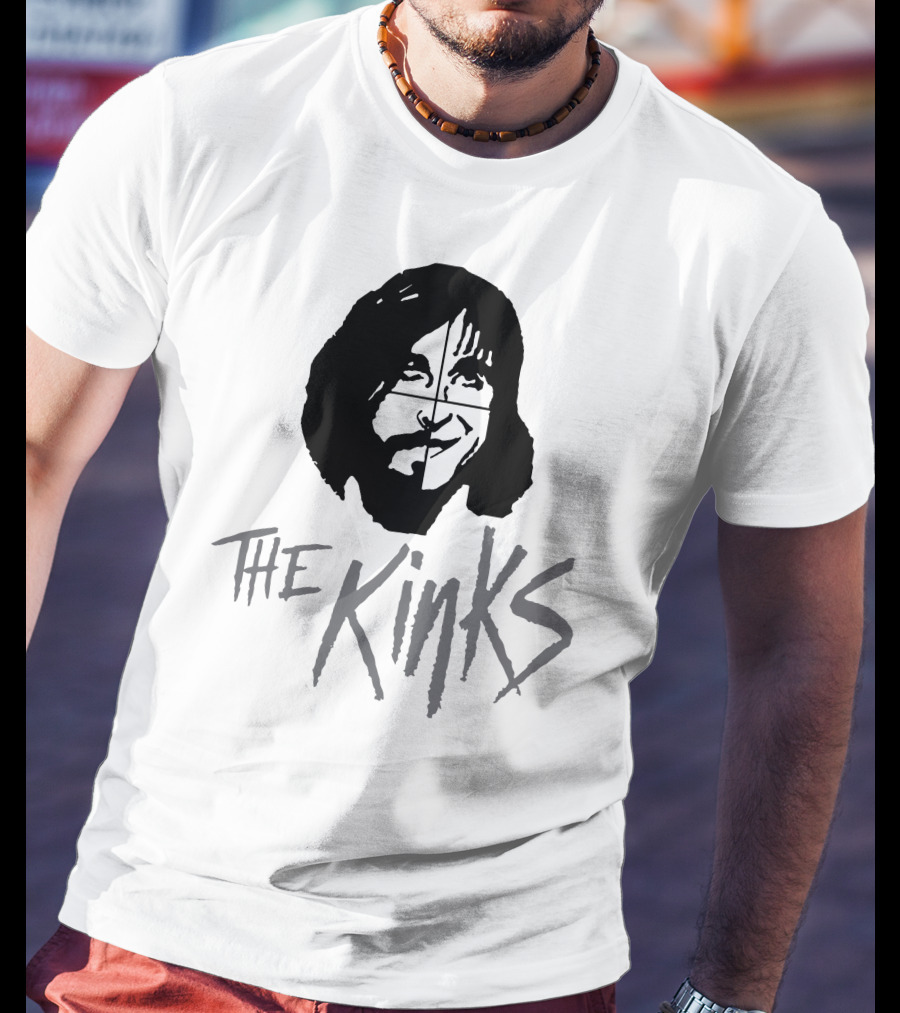The Kinks Band Logo Face T-Shirt