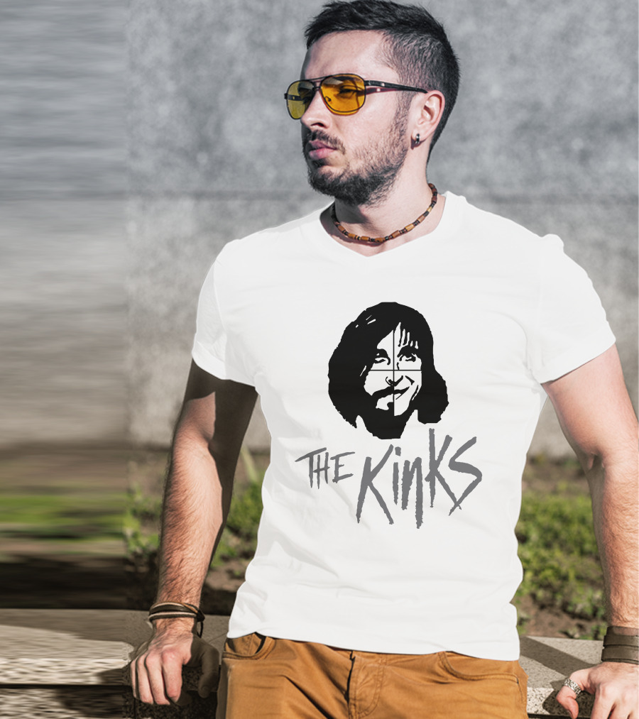 The Kinks Band Logo Face T-Shirt