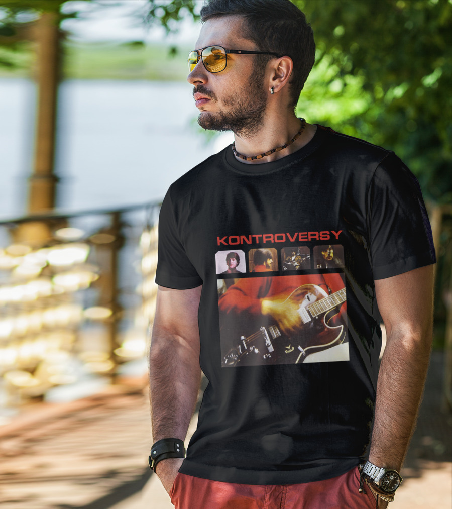 Kontroversy Guitar And Band T-Shirt