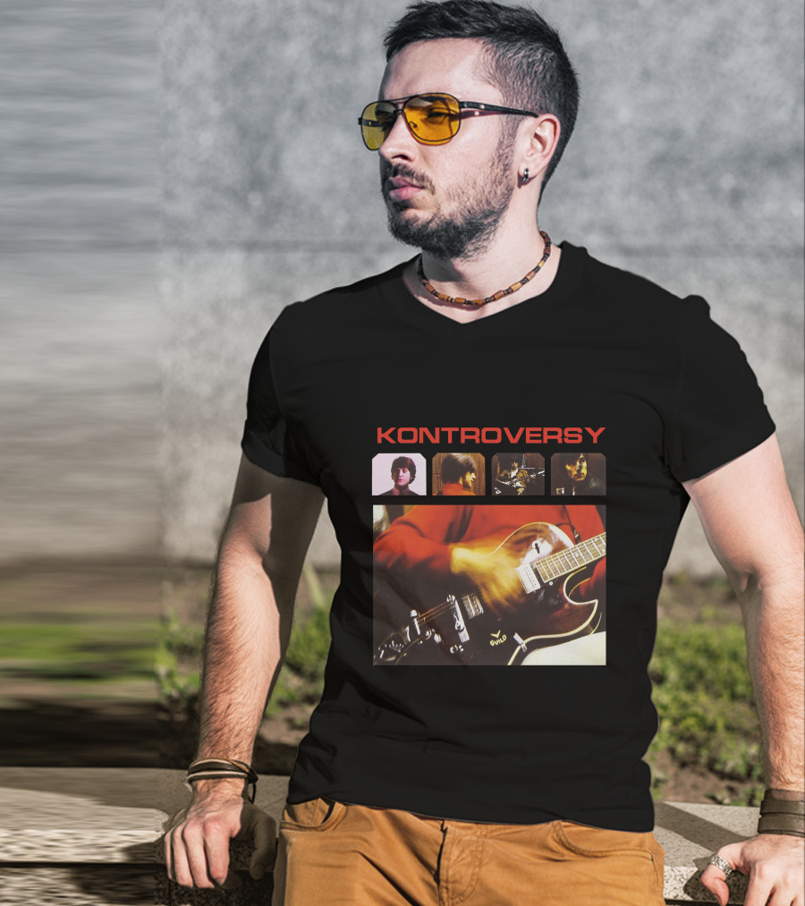Kontroversy Guitar And Band T-Shirt