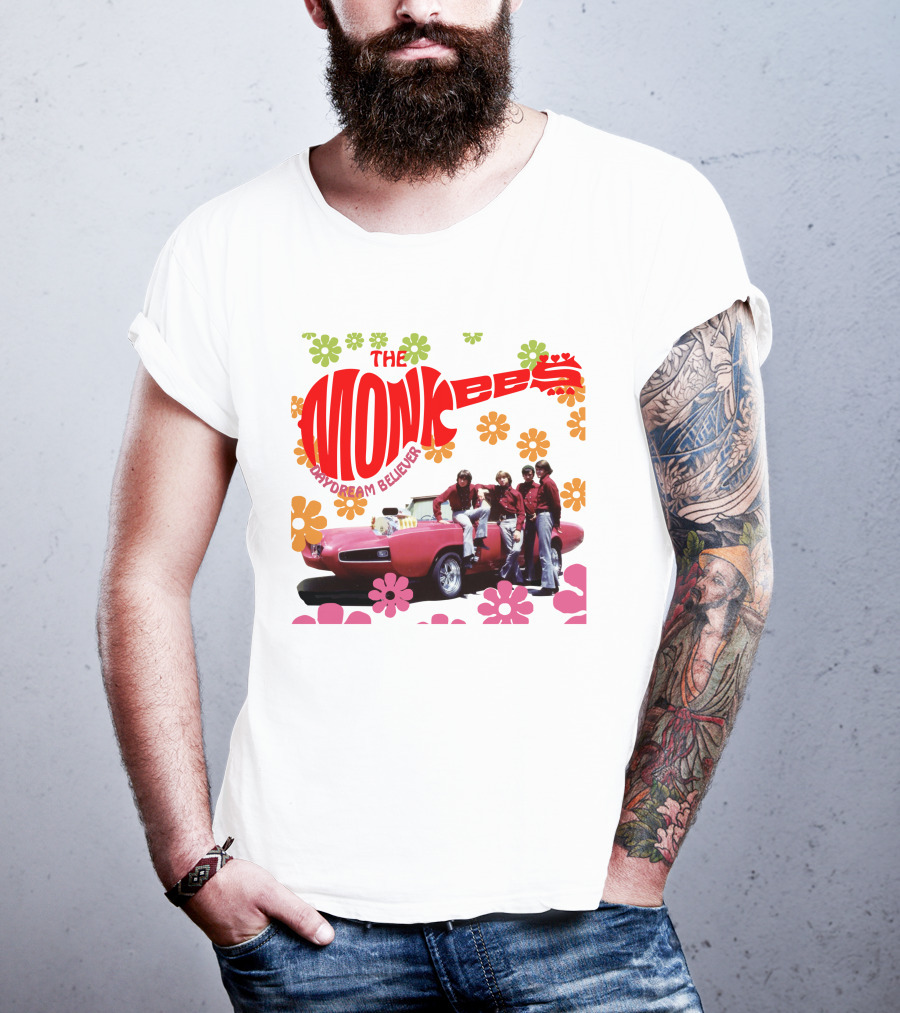 The Monkees Daydream Believer Floral Car T-Shirt
