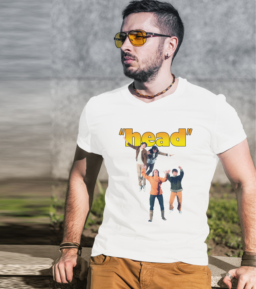 Monkees Head Jumping Pose Retro Style T-Shirt