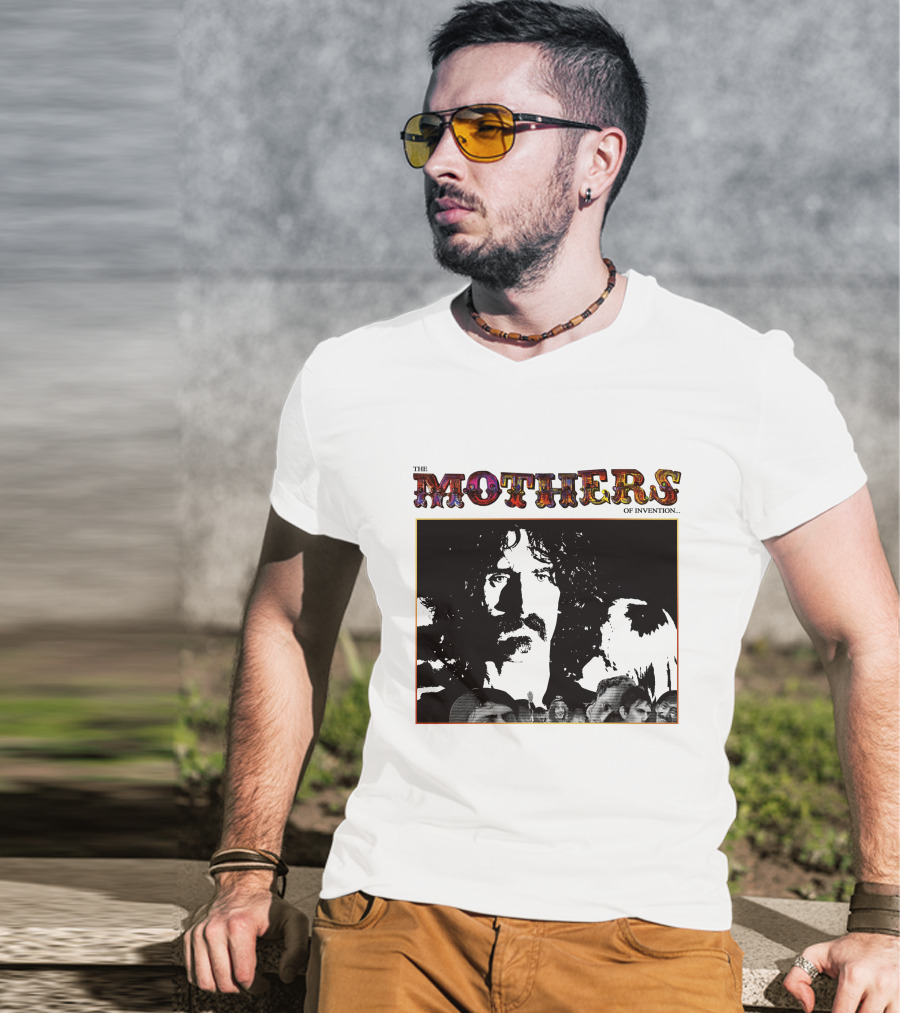 The Mothers Of Invention Frank Zappa Black And White Group T-Shirt