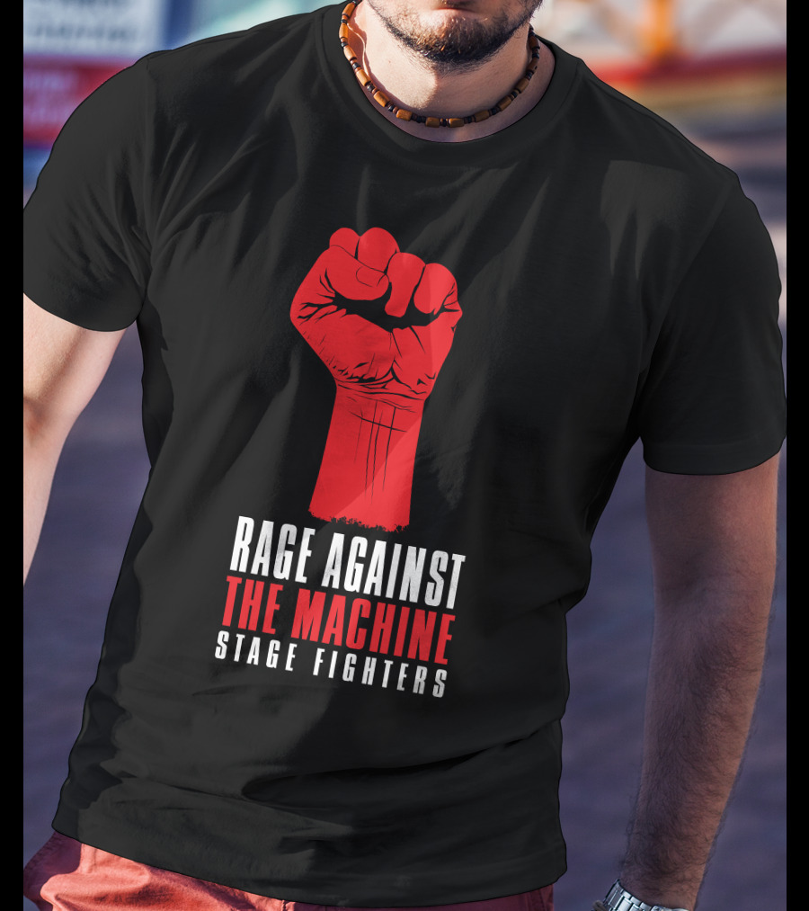 Rage Against The Machine Stage Fighters Fist T-Shirt