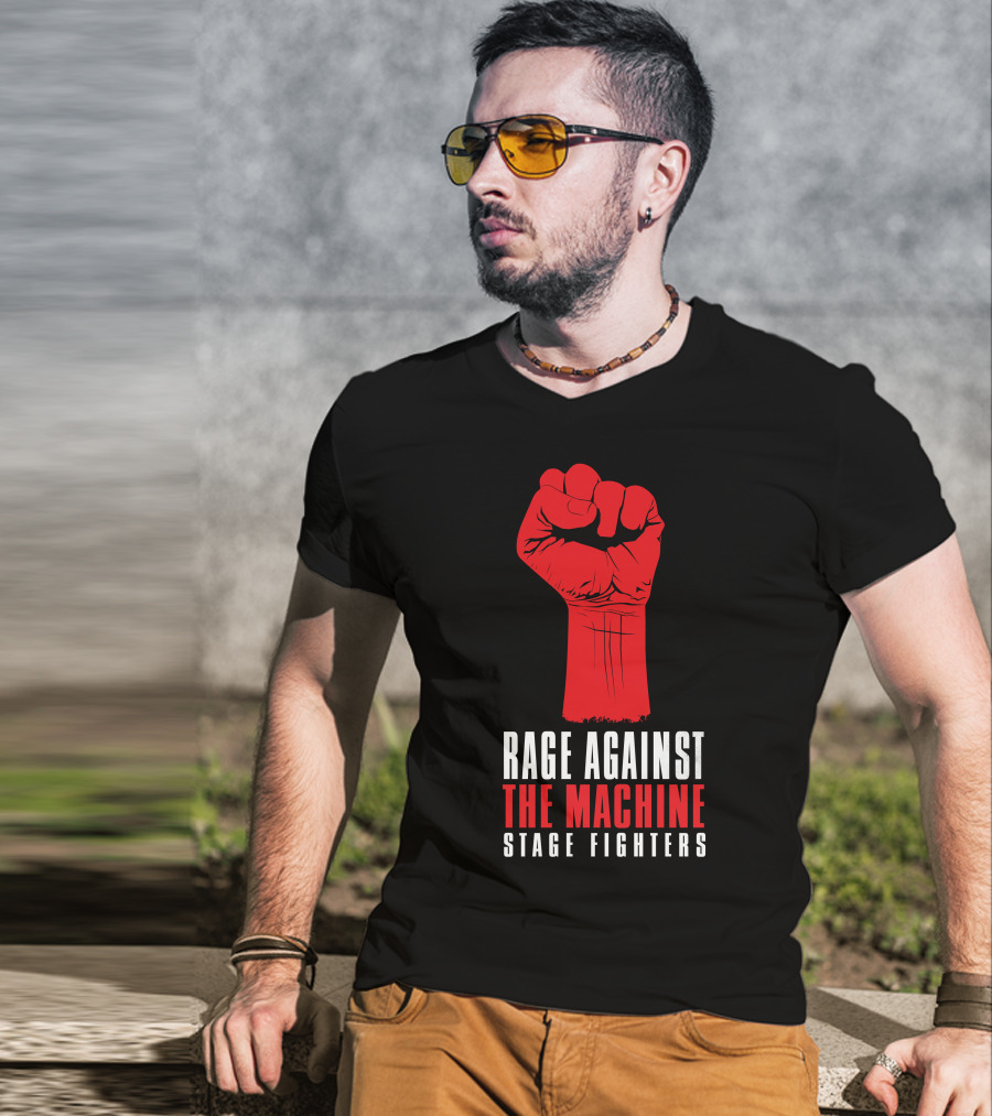 Rage Against The Machine Stage Fighters Fist T-Shirt