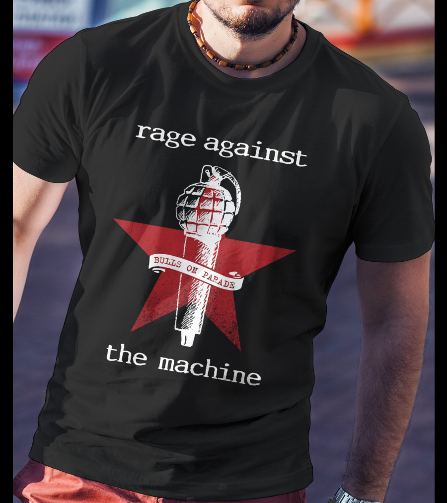 Rage Against The Machine Bulls On Parade Grenade Star T-Shirt