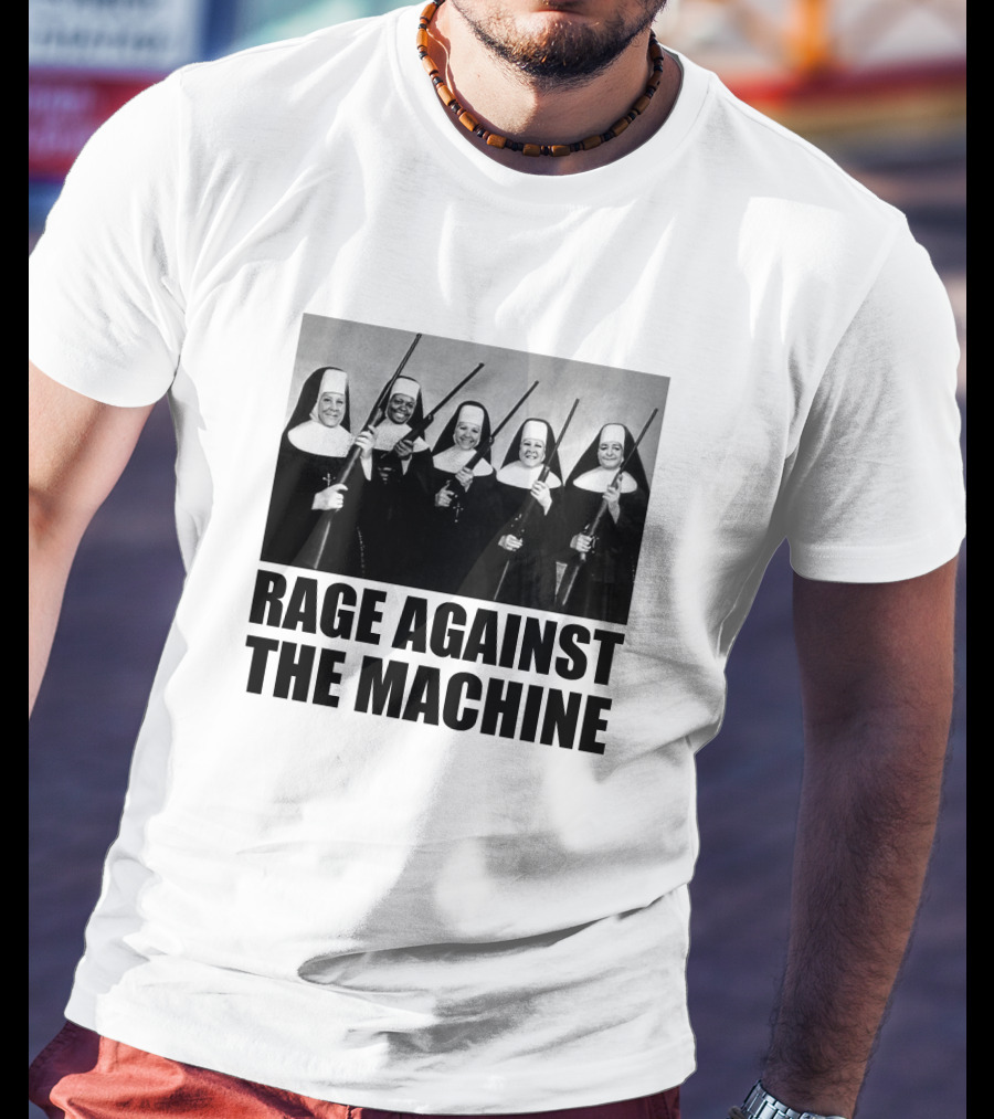 Rage Against The Machine Nuns With Guns Photomontage T-Shirt