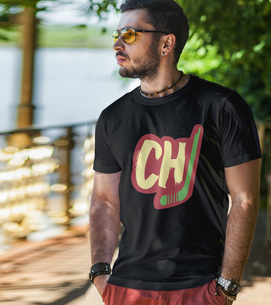 Chicago Blackhawks Hockey Ch Block Style T-Shirt