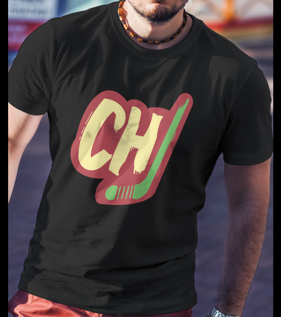 Chicago Blackhawks Hockey Ch Block Style T-Shirt