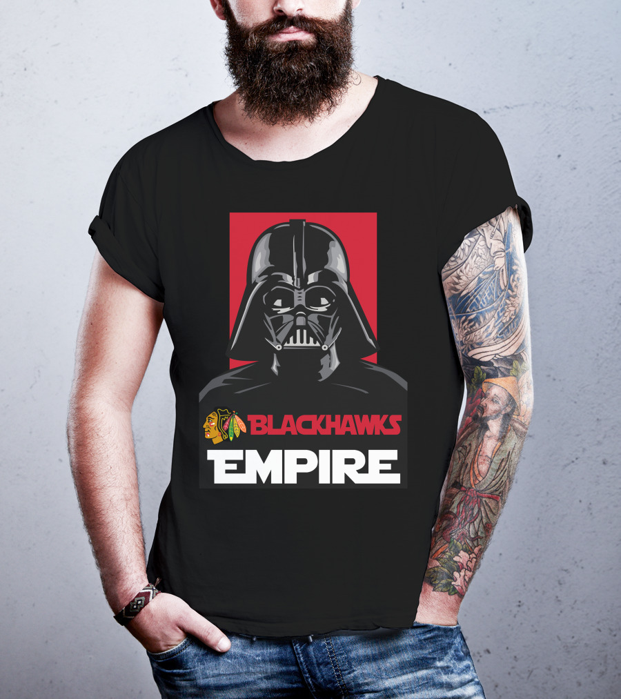 Blackhawks Empire Darth Vader Nhl T-Shirt