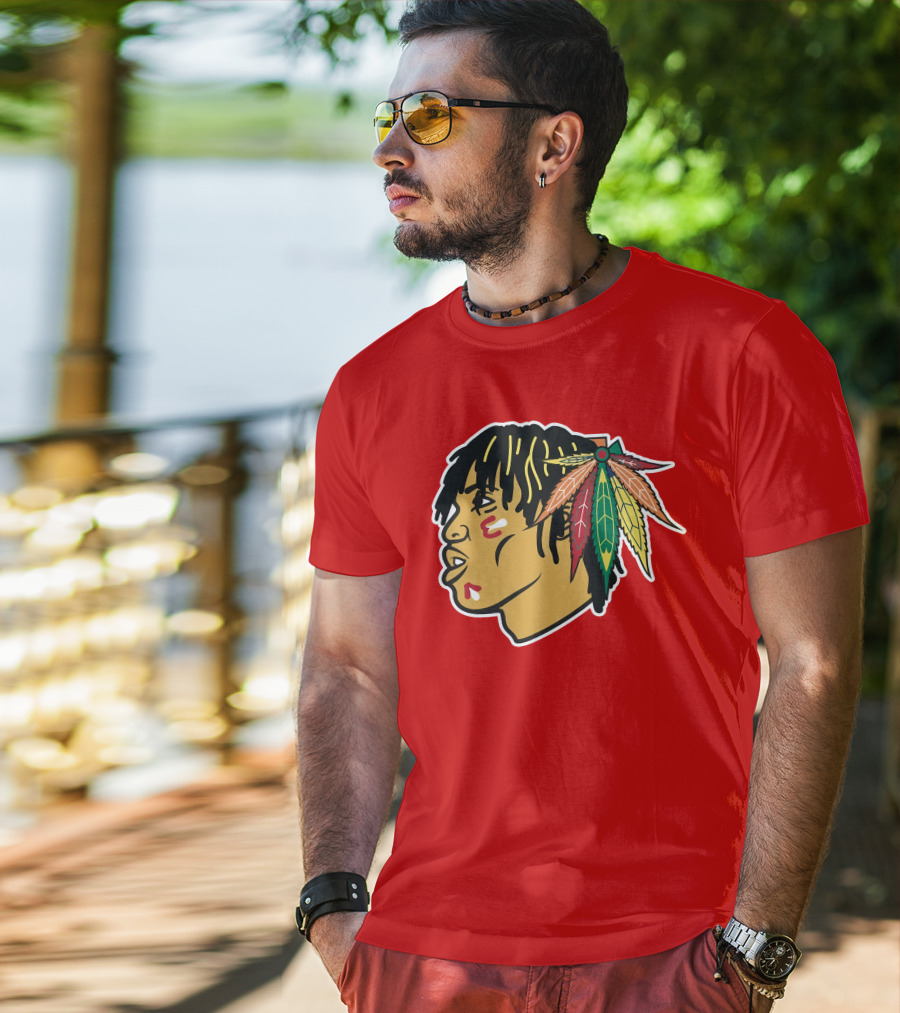 Chicago Blackhawks 21 Rap Logo Custom T-Shirt