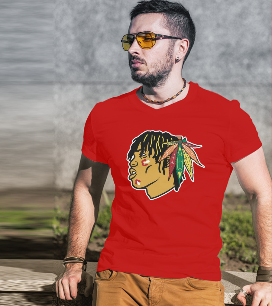Chicago Blackhawks 21 Rap Logo Custom T-Shirt